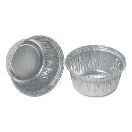 Aluminum Round Containers, 3" Dia., 4 Oz Cup, 1000/Carton