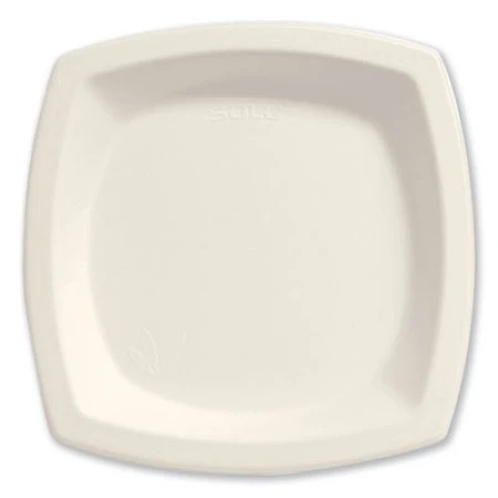 Dart Eco-Forward Sugarcane Ivory Dinnerware Plate, 6-7/10", 125/Pack