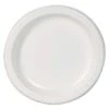 Dixie Basic Paper White Dinnerware Plates, 8-1/2", 500/Carton