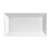 CAC China KSE-34 Kingsquare Porcelain Rectangular Platter 8-1/2" X 4-1/2" - 2 Doz