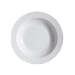 CAC China RCN-115 Clinton Rolled Edge Pasta Bowl 24 Oz. - 1 Doz