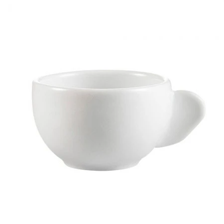 CAC China RCN-37B Clinton Rolled Edge Ear Handle Cup 3 Oz. - 3 Doz