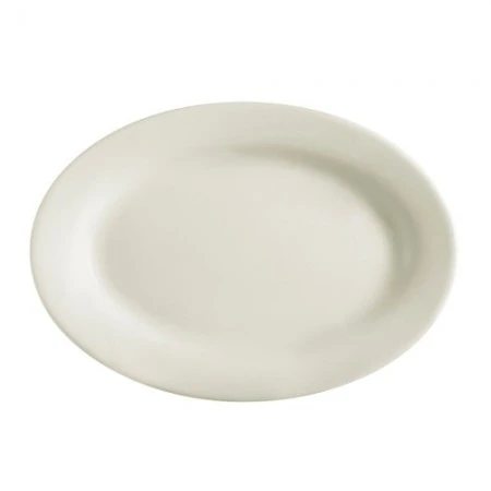 CAC China REC-39 Rolled Edge Stoneware Platter 8-1/8" X 5-3/4" - 2 Doz