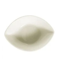 CAC China SOH-55 Soho American White Stoneware Peach Bowl 5-1/2 Oz. - 4 Doz