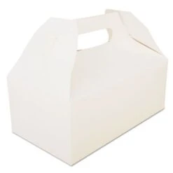 Carryout Barn Boxes, 8 7/8 X 5 X 6 3/4, White, 150/Carton