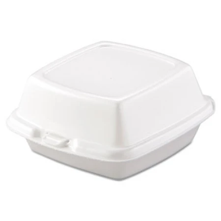 Dart White Foam Carryout Food Containers, 6" X 5-7/8" X 3" 500/Carton