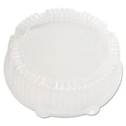 Caterline Dome Lids, Plastic, 12" Diameter , 2 3/4" High, Clear, 25/Carton