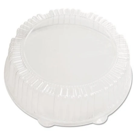 Caterline Dome Lids, Plastic, 12" Diameter , 2 3/4" High, Clear, 25/Carton