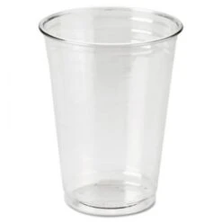 Dixie Clear Plastic PETE Cold Cups, 10 Oz., WiseSize, 500/Carton