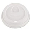 Dixie Dome Drink-Thru Lids, Fits 12 Oz. & 16 Oz. Paper Hot Cups, White, 100/Pack