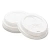 Dixie Drink-Thru Lid, Fits 8 Oz. Hot Drink Cups, White, 1000/Carton