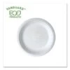 Eco-Products Vanguard Renewable And Compostable Sugarcane Plates 6", 1000/Carton