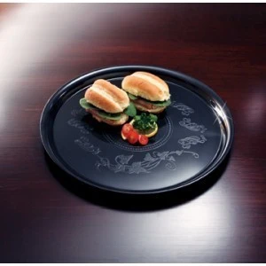 Emi Yoshi EMI-240 Round Plastic Deli Mate 14" - 25 Pcs