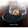 Emi Yoshi EMI-240CP Round Plastic Deli Mate Tray / Dome Lid (OPS) 14" - 25 Sets