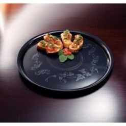 Emi Yoshi EMI-260 Round Plastic Deli Mate Tray 16" - 25 Pcs