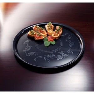 Emi Yoshi EMI-260 Round Plastic Deli Mate Tray 16" - 25 Pcs