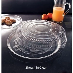 Emi Yoshi EMI-280CPP Round Plastic Deli Mate Tray / Dome Lid (PET) 18" - 25 Sets