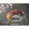 Emi Yoshi EMI-301 Round Plastic 6 Compartment Tray 12" - 1 Doz