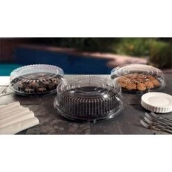 Emi Yoshi EMI-360L Clear Round Plastic Lid 16" - 25 Pcs