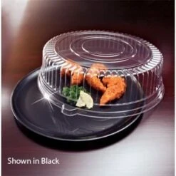 Emi Yoshi EMI-440CPP Round Plastic Tray / Dome Lid (PET) 14" - 25 Sets
