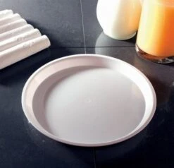 Emi Yoshi EMI-520 Round Plastic Deli Max Platter 12" - 25 Pcs