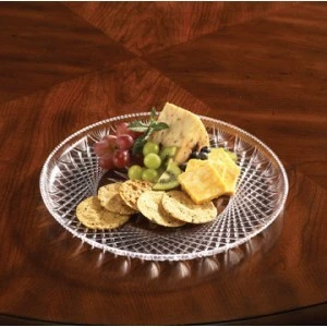Emi Yoshi EMI-PT12C Clear Plastic Prism Crystal Tray 12" - 25 Pcs