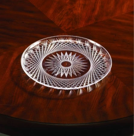 Emi Yoshi EMI-PT14C Clear Plastic Prism Crystal Tray 14" - 25 Pcs