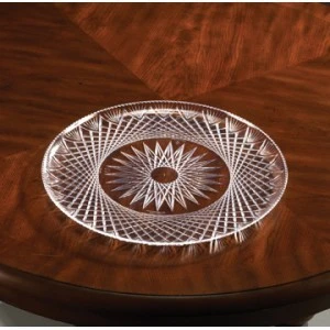 Emi Yoshi EMI-PT18C Clear Plastic Prism Crystal Tray 18" - 25 Pcs