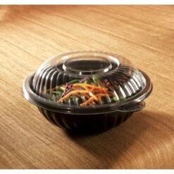 Emi Yoshi EMI-PTB7L Clear PrepServe PET Bowl Lid 7" - 100 Pcs