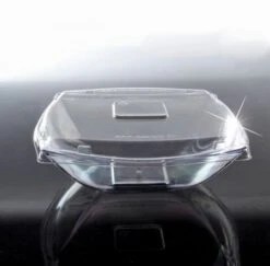 Emi Yoshi EMI-SB32LP PET Square Serving Bowl Lid 32 Oz. - 4 Doz