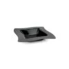 Fineline Settings 105-BK Wavetrends Black Square Plastic Bowl 5 Oz. - 10 Doz