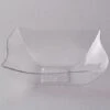 Fineline Settings 132-CL Wavetrends Clear Square Plastic Serving Bowl 32 Oz. - 50 Pcs