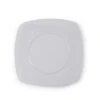 Fineline Settings 1508-CL Renaissance Clear Square Plastic Salad Plate 7-1/2" - 10 Dozen