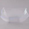 Fineline Settings 164-CL Wavetrends Clear Square Plastic Serving Bowl 64 Oz. - 50 Pcs