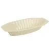 Fineline Settings 215-BO Flairware Bone Plastic Serving Boat 15 Oz. - 25 Doz