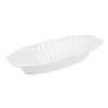 Fineline Settings 215-WH Flairware White Plastic Serving Boat 15 Oz. - 25 Doz
