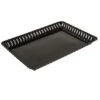 Fineline Settings 293-BK Flairware Black Plastic Rectangular Serving Tray 9" X 13" - 99 Pcs