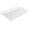 Fineline Settings 293-WH Flairware White Plastic Rectangular Serving Tray 9" X 13" - 99 Pcs