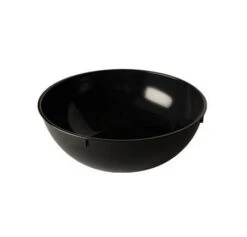 Fineline Settings 3502-BK Platter Pleasers Classic Black Round Plastic Serving Bowl 2 Gallon - 1 Doz