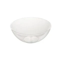 Fineline Settings 3504-CL Platter Pleasers Clear Round Plastic Serving Bowl 100 Oz. - 2 Doz