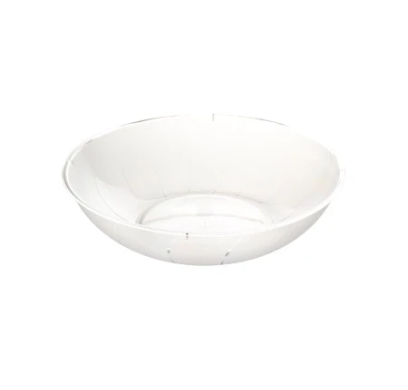 Fineline Settings 3505-CL Platter Pleasers Classic Clear Round Plastic Serving Bowl 1 Gallon - 2 Doz