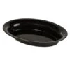 Fineline Settings OVB09128.BK Platter Pleasers Black Oval Serving Bowl 128 Oz. - 2 Doz