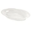 Fineline Settings 3514D-CL Platter Pleasers Clear Plastic Oval Serving Bowl 250 Oz. - 20 Pcs