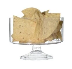 Fineline Settings 3530 Platter Pleasers Clear Plastic Trifle Bowl 38 Oz. - 6 Pcs
