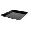 Fineline Settings SQ4818.BK Platter Pleasers Black Square Plastic Serving Tray 18" X 18" - 20 Pcs