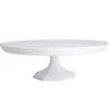 Fineline Settings 3601-WH Platter Pleasers White Plastic Cake Stand 11-3/4" - 1 Dozen
