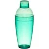 Fineline Settings 4103-GRN Quenchers Green Plastic Cocktail Shaker 14 Oz. - 2 Doz