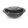 Fineline Settings 5024-BK Super Bowl Black Plastic Salad Bowl 24 Oz. - 100 Pcs
