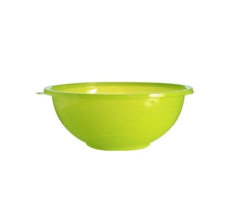 Fineline Settings 5048-GRN Super Bowl Green Plastic Salad Bowl 48 Oz. - 50 Pcs