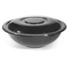 Fineline Settings 5048-BK Super Bowl Black Plastic Salad Bowl 48 Oz. - 50 Pcs